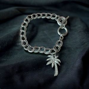 Palm Beach Jewelry palm tree charm toggle bracelet